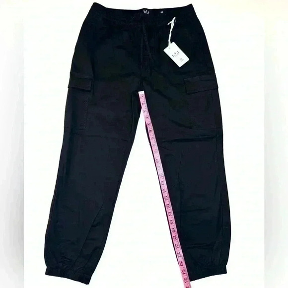 L.T.J/ LETTER TO JULIET CARGO JOGGERS IN BLACK SIZE LARGE - Picture 5 of 11